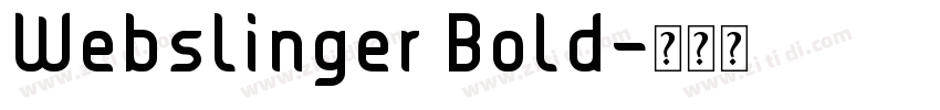 Webslinger Bold字体转换